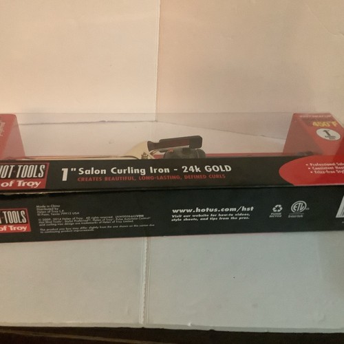 Hot Shot Tools 24K Gold Series Curling Iron 1 Inch - New In Box -B19 - Picture 3 of 5