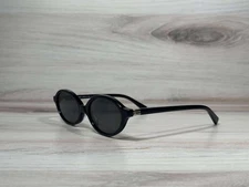 MIU MIU SMU 04Z Round Black With Gray Lens Sunglasses. Ships Now!