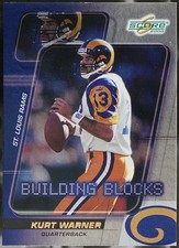 2000 Score - Building Blocks Football Kurt Warner #BB06 VG