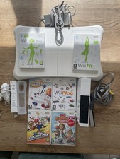 Nintendo Wii Console Bundle Balance Board Remote Mario Sports Mix Tested OEM