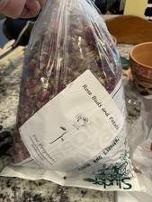 1 Lb Bag of Dried Roses and Dried Rose Petals for Crafting Candles Potpourri
