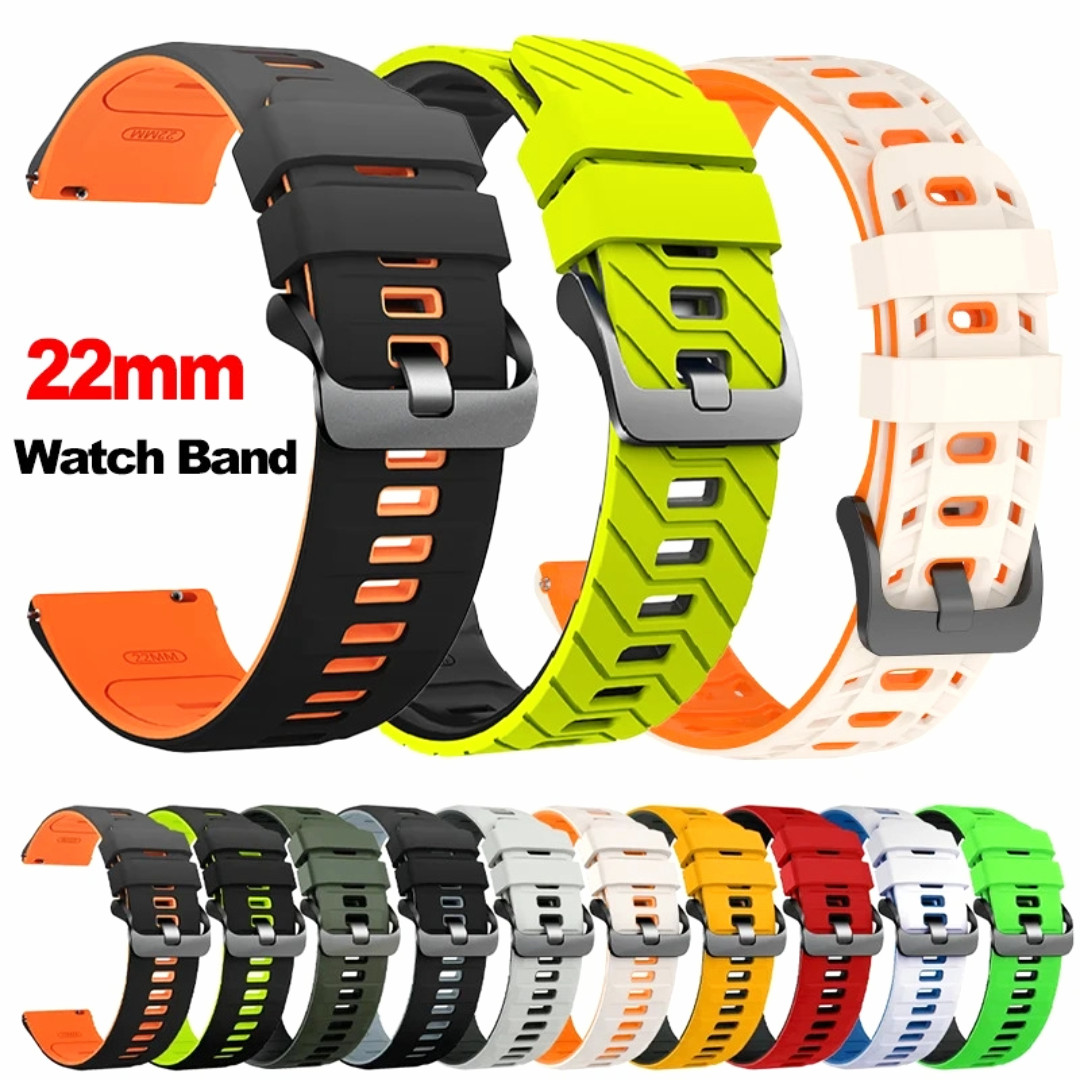 22mm Soft Silicone Watch Band Divers Replacement Strap Quick Release UNIVERSAL