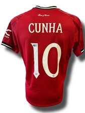 MATHEUS CUNHA SIGNED MANCHESTER UNITED 2025/26 HOME SHIRT (ACG CERT AG16576)