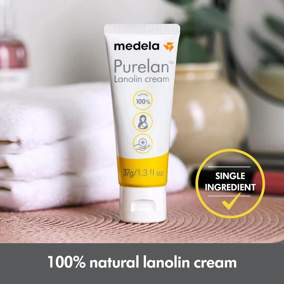 Medela Purelan Lanolin | Safe for Breastfeeding Baby | 100% Natural Nipple Cream - Image 3 of 4