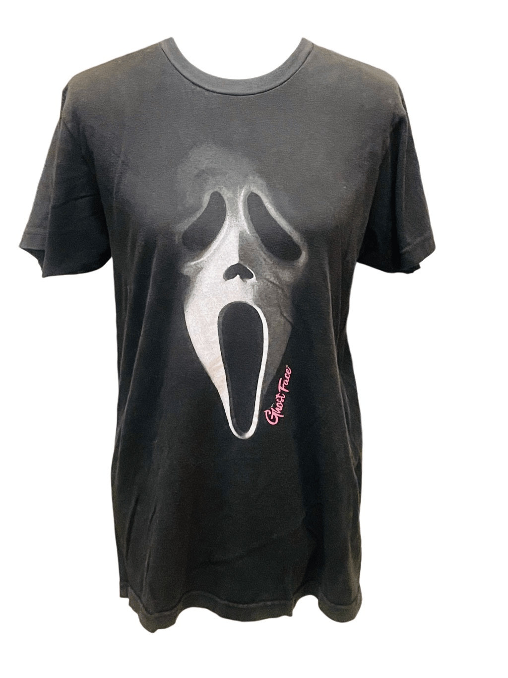 Ghost Face Black Crewneck T-Shirt Size Medium - image 2