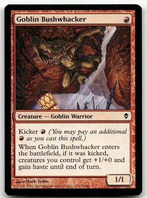 Goblin Bushwhacker #125 (NM) Zendikar ZEN Magic MTG