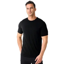 Merino Wool T-Shirt Men Odor-Resistant Base Layer Hiking Travel Soft Undershirt