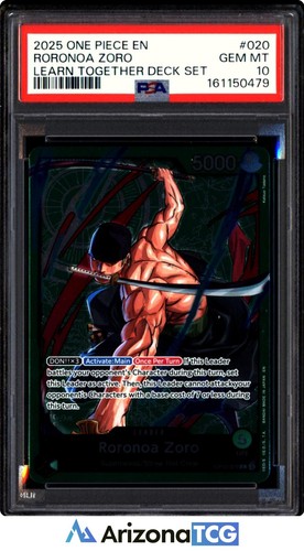 Roronoa Zoro (Zoro Deck) graded PSA 10 for sale on eBay