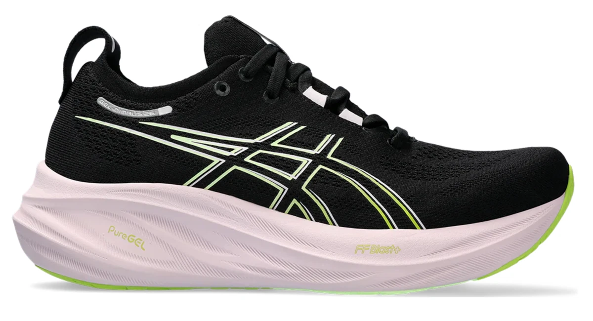 ASICS Gel Nimbus 26 Black Neon Lime W for sale | eBay