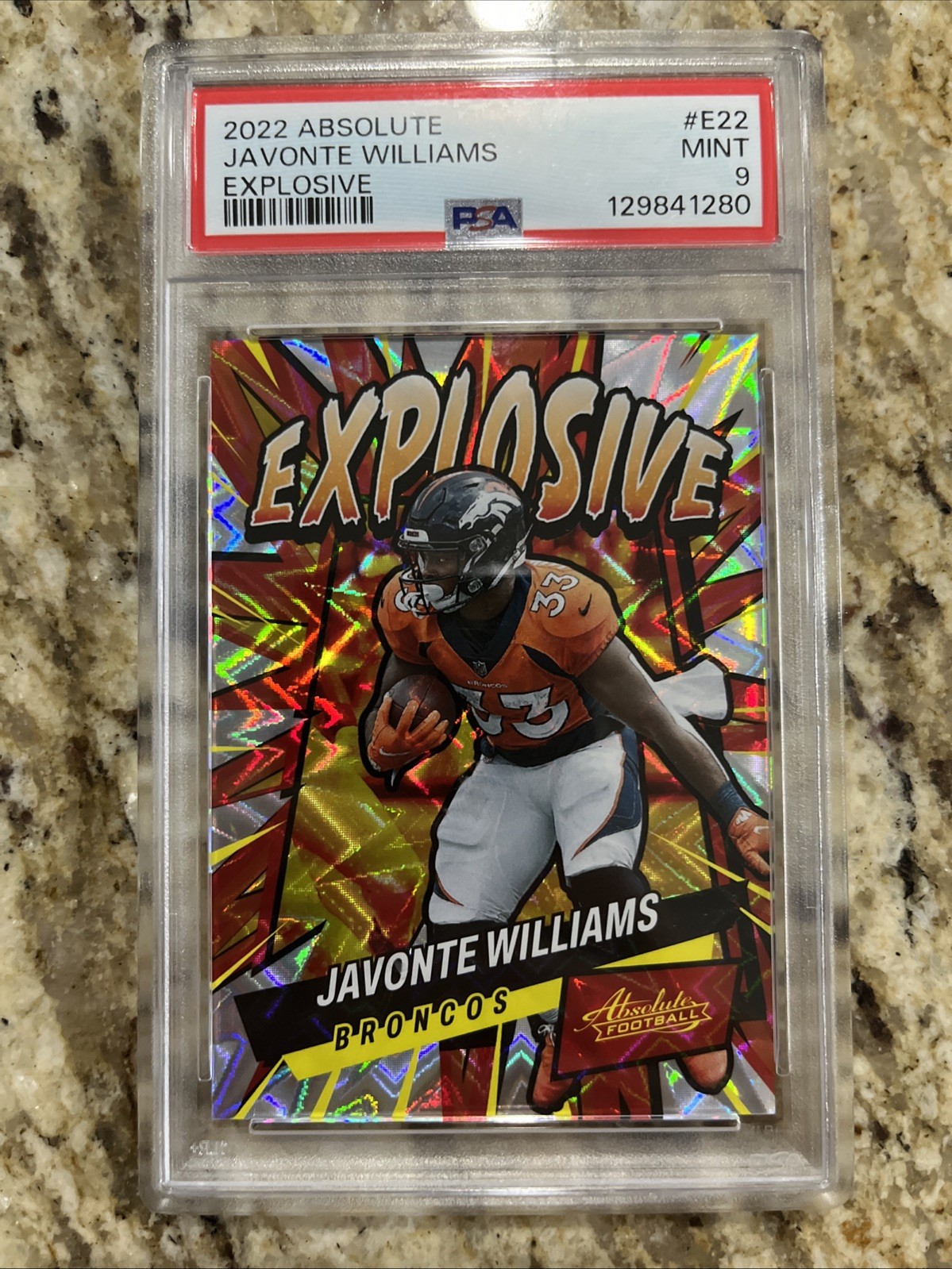 2022 Panini Absolute - Explosive Javonte Williams #E22