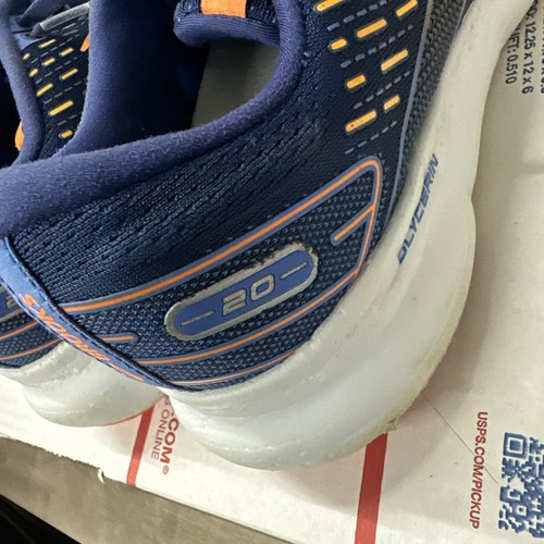 Brooks Glycerin GTS 20 Para hombres 10.5 Azul Zapatos Atléticos Con Cordones Zapatos Bajos Tenis - Imagen 4 de 12