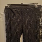 Who Cares black sheerlace legging womens L — photo 2
