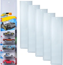 5-Pack Diecast Display Case for Hot Wheels & Matchbox Cars, Wall Mountable