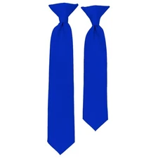 Solid Color Pre-tied Clip On Necktie For Boy