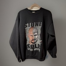 Vintage VTG WWF Stone Cold Steve Austin Crewneck Sweatshirt XL WWE