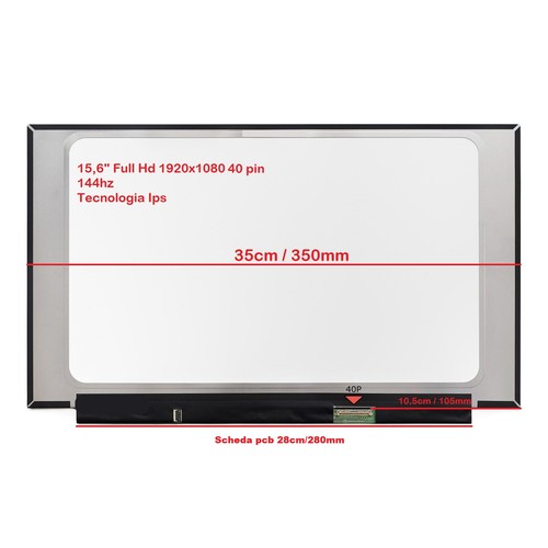 Display LCD Acer NITRO 5 AN515-52-56CM 15,6 LED FHD 1920X1080 40 PIN 144Hz - Photo 2/4