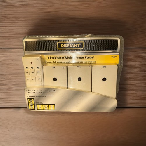 Defiant 3-Pack Wireless Indoor Remote Control Electric Outlet Receivers 110395