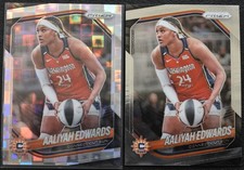 2025 Panini Prizm WNBA Aaliyah Edwards Silver Pandora & BASE CARD #94 Sun