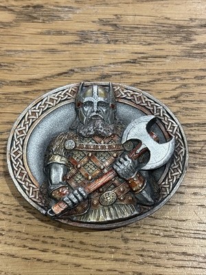 Tanside Norse Viking AXE 1994 Gürtelschnalle Tanside LTD Warrior Gold USA TAn 565