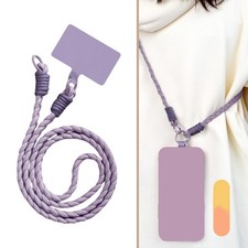 Braid Three Phone Lanyard Strong Polyester Cord for Smartphones Key Accessory