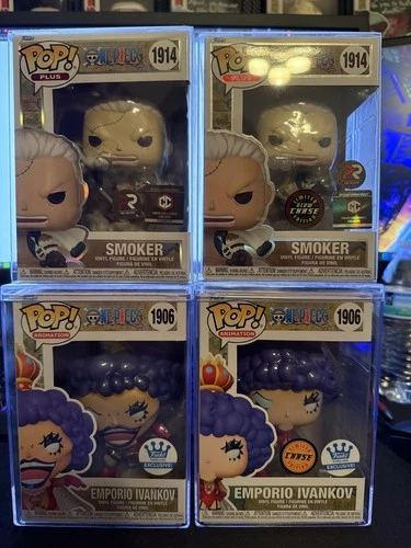 One Piece Emporio Ivankov #1906 Smoker #1914 Bundle Exclusives Mint Funko Pop