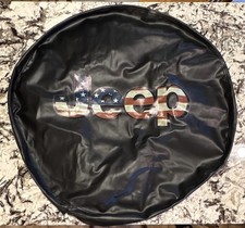 Vintage Flag Spare Tire Cover 32-33 Inch Jeep Waterproof Dustproof Uv Resistant