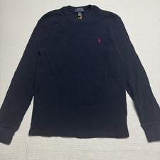 Kids' Polo Ralph Lauren Waffle Knit Cotton Long Sleeve Thermal Tee Sz: L 14-16