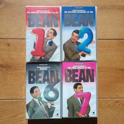Mr. Bean 4er VHS Videokassetten Set - 3x OVP 1x neuwertig |Folgen 1,2,6, 7