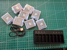 Gopro Hero 9/Hero 10/Hero11/ Hero 12, 8-pack battery set. inc. charger 