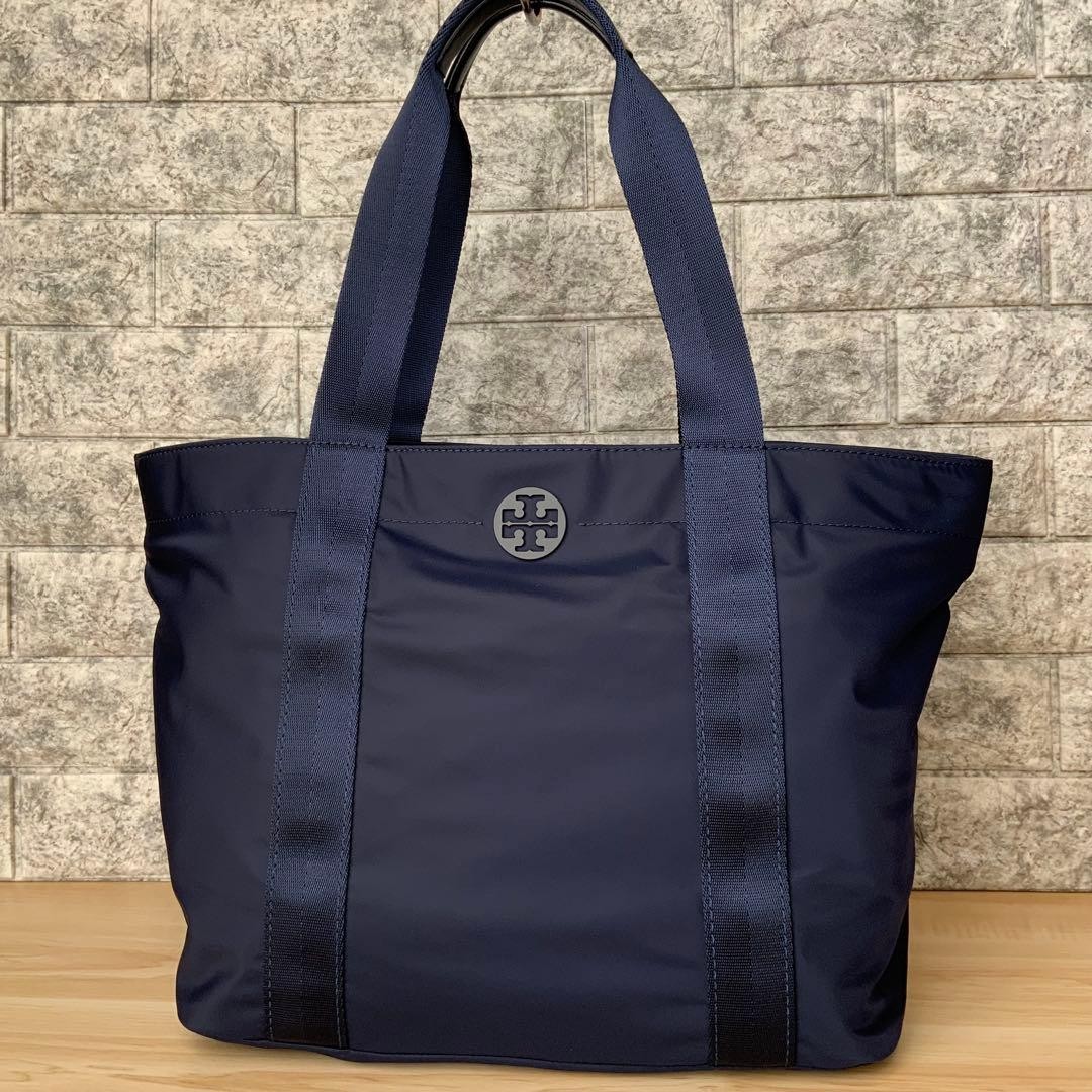 Tory Burch Tote Bag Shoulder Bag Nylon Navy Women's From Japan thumbnail 2