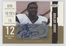 2008 SAGE Hit Auto Gold /250 Jabari Arthur #A33 Auto m5e