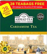 Ahmad Tea Cardamom Black Tea – 128 Tagged Teabags 0.08 per strip