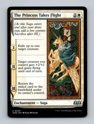 The Princess Takes Flight Wilds of Eldraine Non-Foil MTG NM