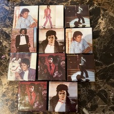Vintage Michael Jackson Pinback Button Lot of 11 Thriller Bad Beat It 1980s