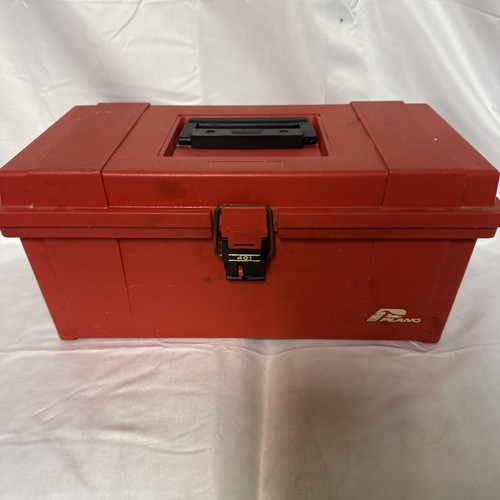 Plano 401 Vintage Red Tool With Removable Tray Box Made In USA