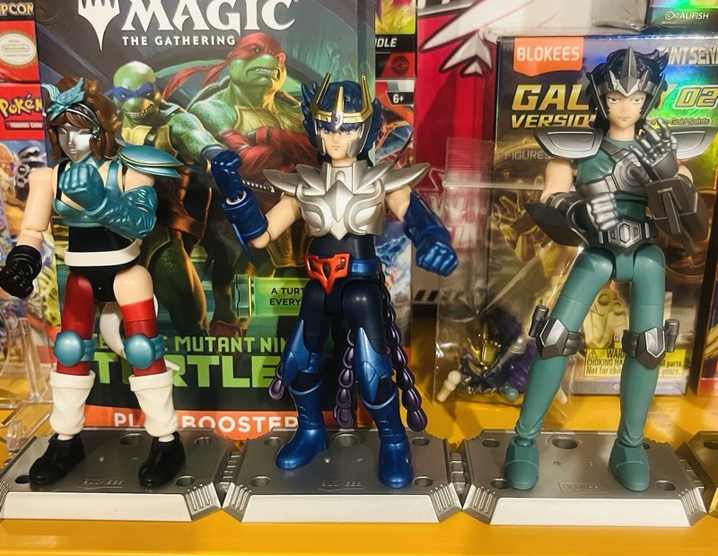 3 New Completed Galaxy Saint Seiya Phoenix IKKI Eagle Marin Wolf Nochi Figures !