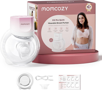 Momcozy Milchpumpe Elektrisch S12 Pro Quick, Freihändig Breast Pump Electric, Tr