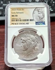 2023 Peace Dollar - Early Releases - MS70 - NGC - Silky Luster