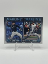 Anthony Maldonado Eli Villalobos 2024 Topps Update #US305 Marlins Rookie Combos