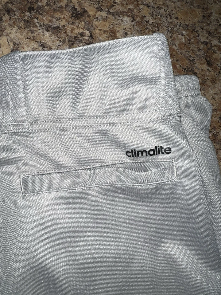 Pantalones de béisbol softbol grises Adidas talla niños X pequeños nuevos sin etiquetas Foto 4 de 4