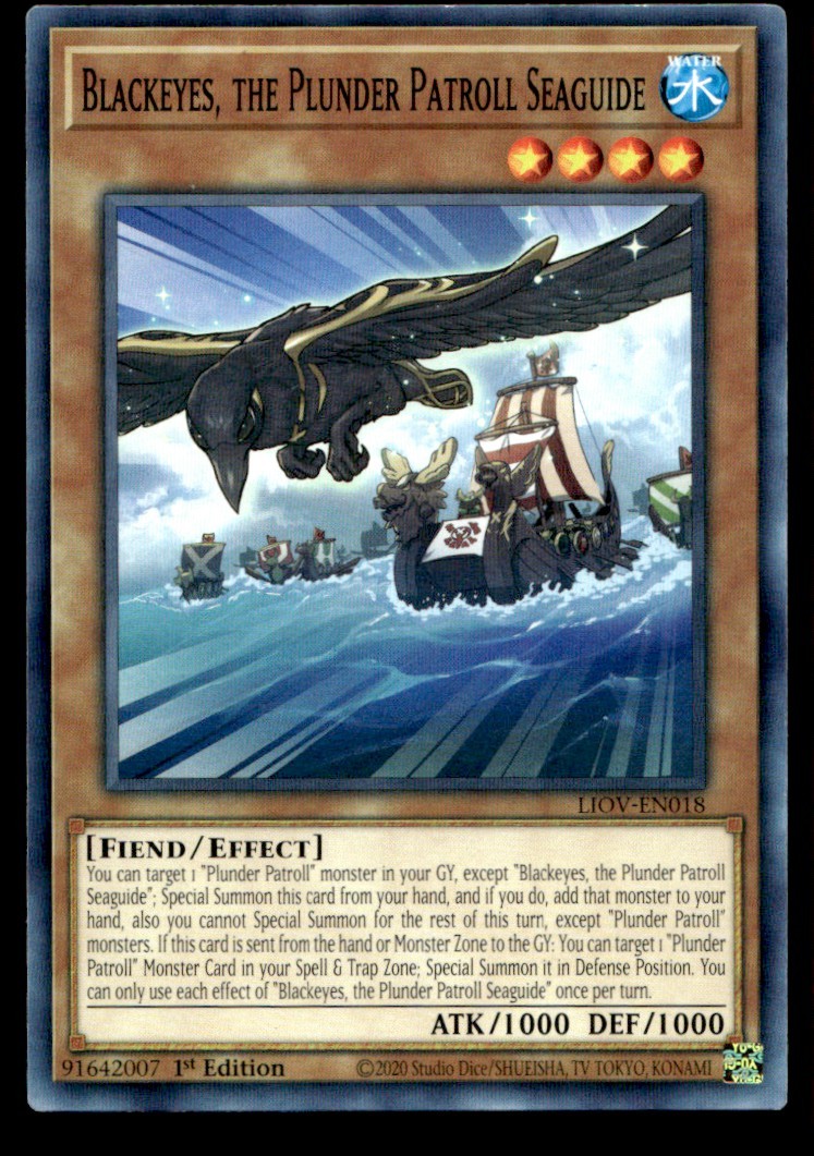 Blackeyes, the Plunder Patroll Seaguide - LIOV-EN018 - 1st Edition - YuGiOh | Bu