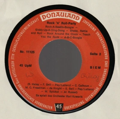♫ EP 1958 Karl Kovarik  SHAKE RATTLE ROLL  Rock 'N' Roll-Party  Donauland 1125 ♫ - Bild 1 von 2