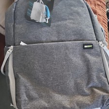Mochila Deco Gear Gris para Cámara Drone Laptop, Acolchada, Compartimentos de Accesorios