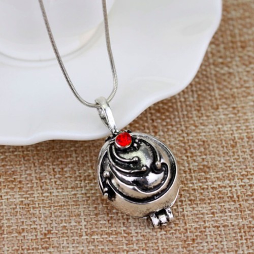 Für Vampire Diaries Elena Gilbert Vervain Talisman Anhänger Medaillon Halskette - Bild 4 von 5