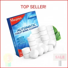 Vacplus Toilet Bowl Cleaner Tablets 30 PACK, Automatic Toilet Bowl Cleaners with