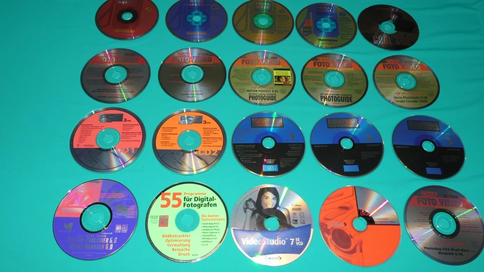 Vintage Konvolut CD DVD Video-Bearbeitung ULEAD CHIP PCgo! PC PROFESSIONELL - Bild 2 von 4