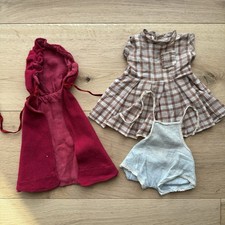 Vintage Doll’s Clothes Cape Dress Romper As Found