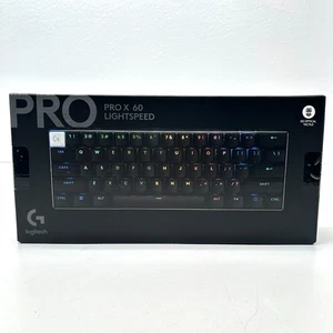 Logitech G PRO X 60 Lightspeed Wireless Gaming Keyboard Tactile Switches Black