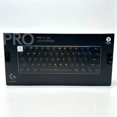 Logitech G PRO X 60 Lightspeed Wireless Gaming Keyboard Tactile Switches Black