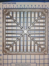 RELN 10 in. x 10 in. Aluminum Grate Cover Concave Please Read Description 